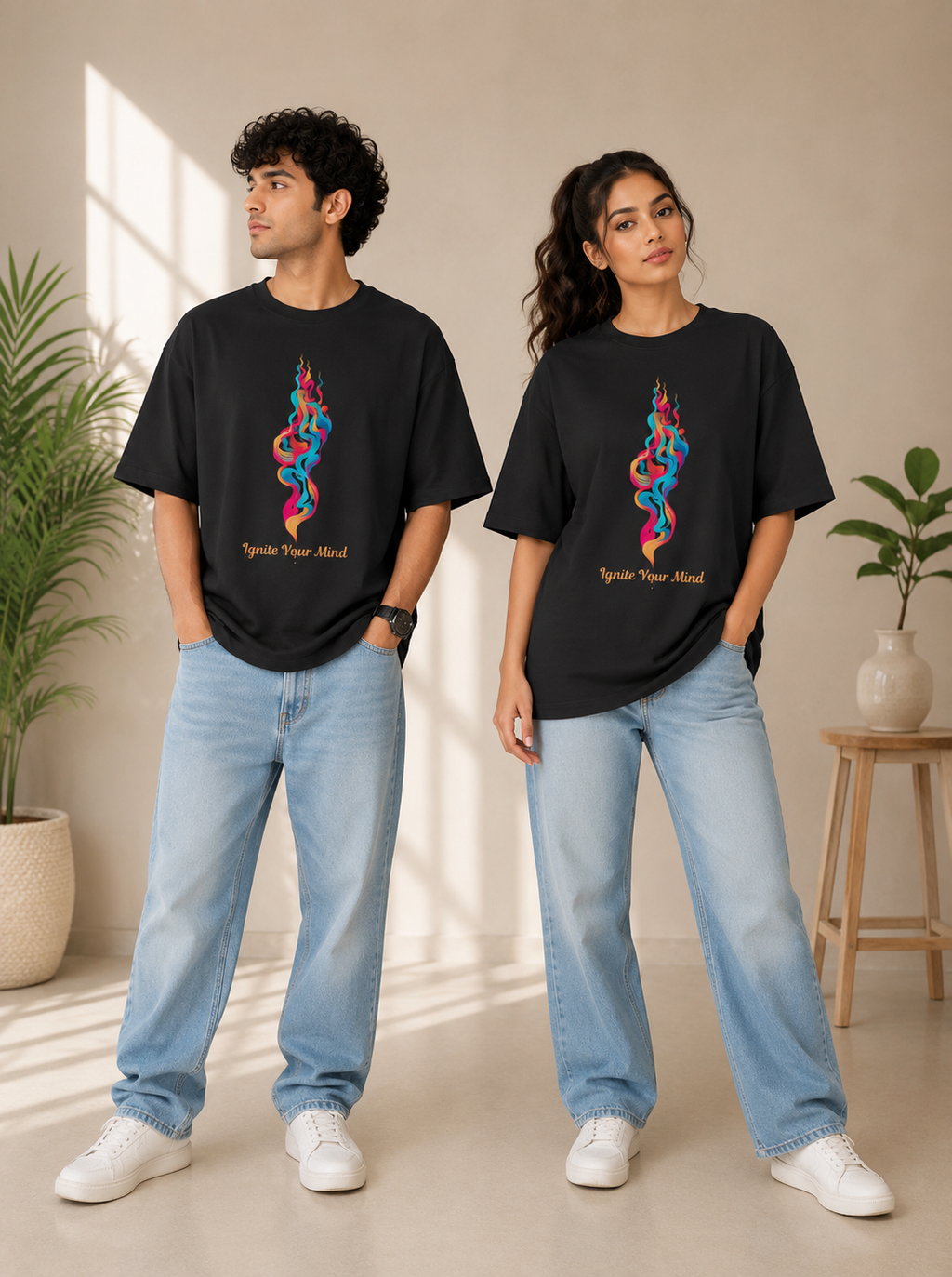 Ignite Your Mind Oversized Unisex T-Shirt