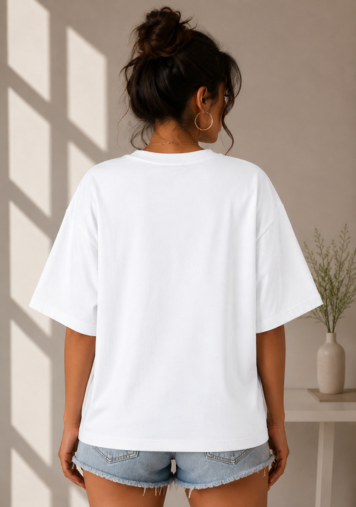 Celestial Bloom Oversized T-Shirt for Women