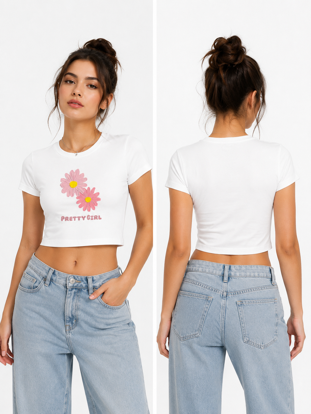 Pretty Girl Daisy Graphic T-Shirt