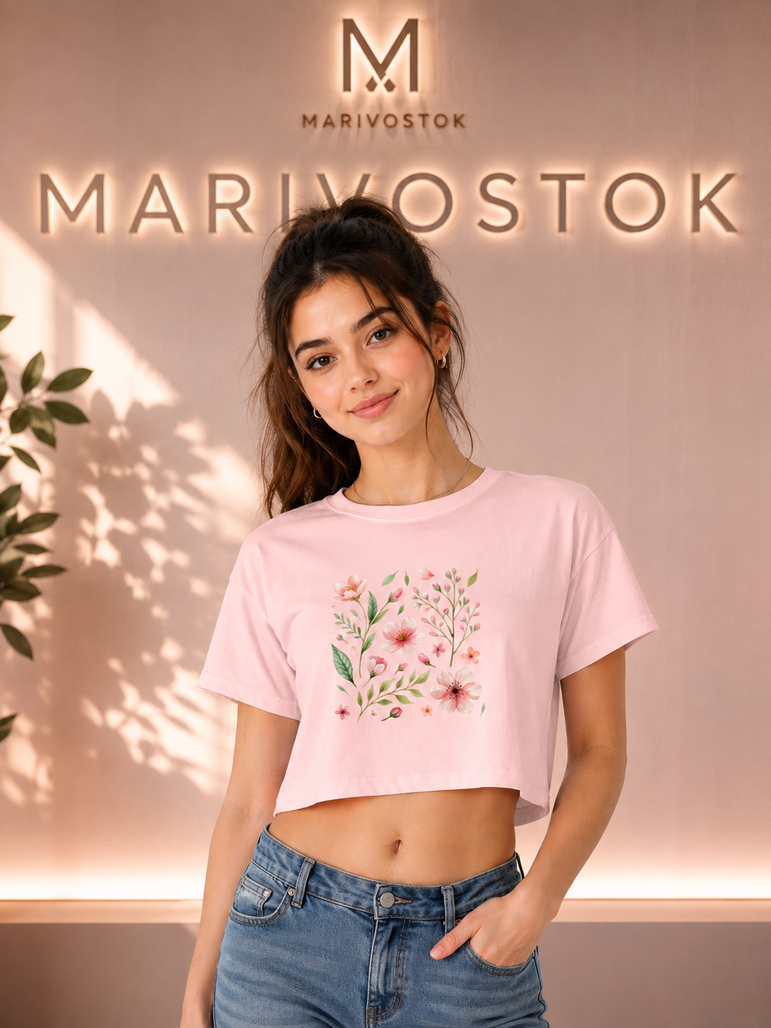 Bloom Garden Floral Crop Top