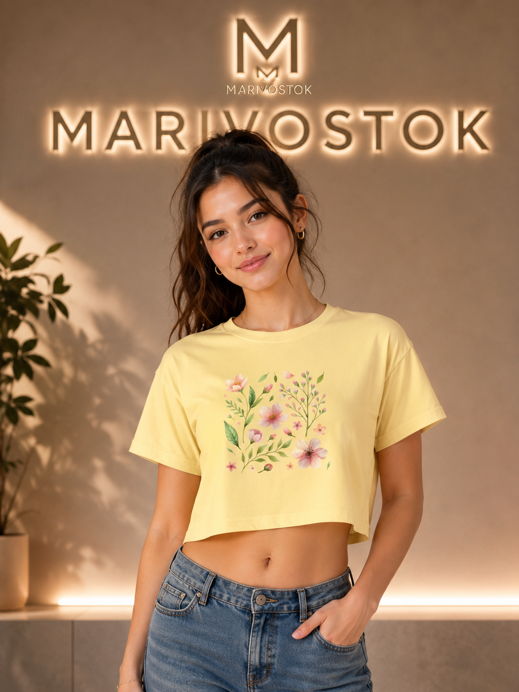 Bloom Garden Floral Crop Top