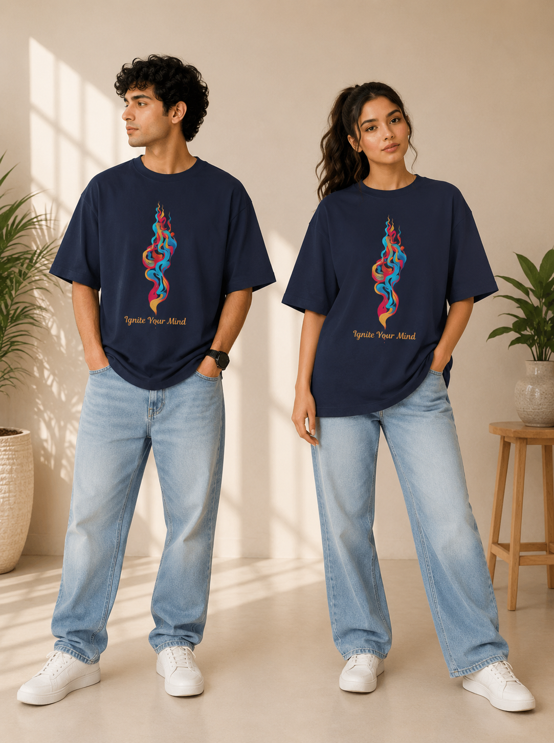 Ignite Your Mind Oversized Unisex T-Shirt