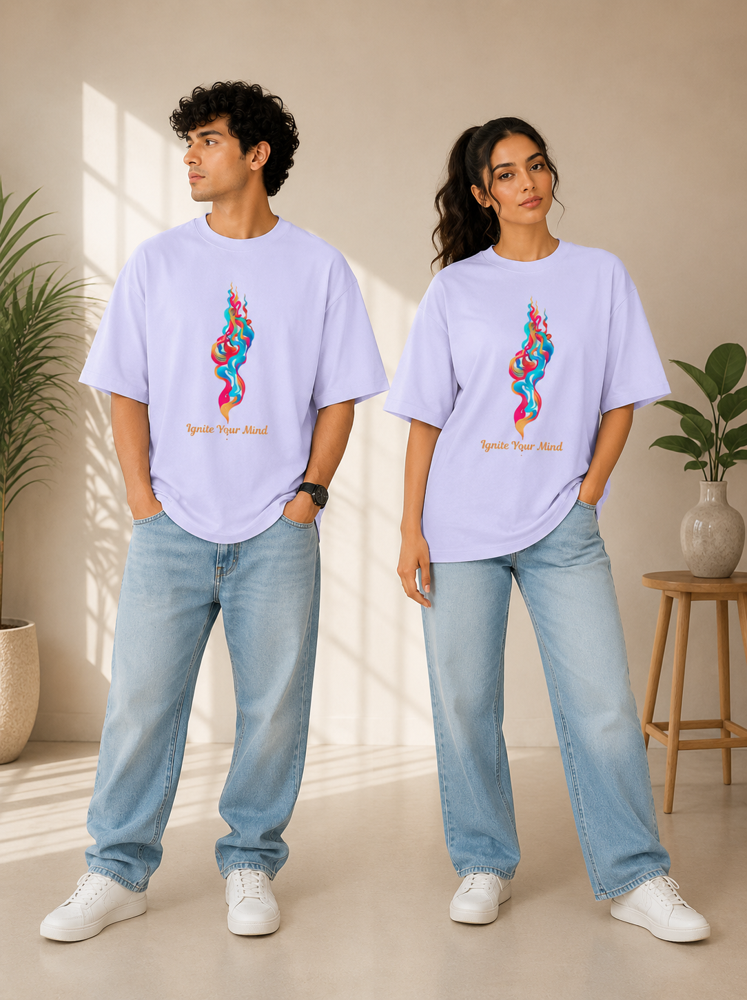 Ignite Your Mind Oversized Unisex T-Shirt